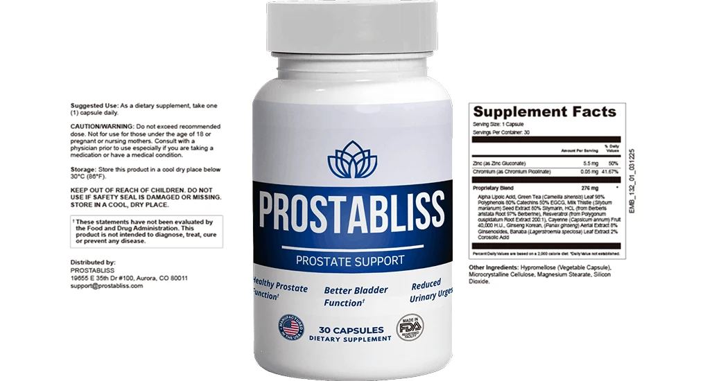 ProstaBliss Supplement Bottles